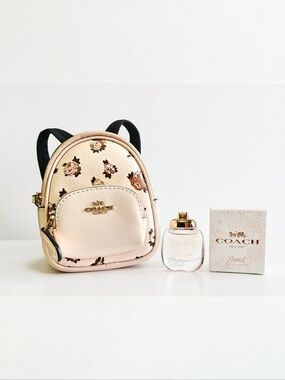 Coach Floral Mini Bag Charm With Floral 4.5mL Mini